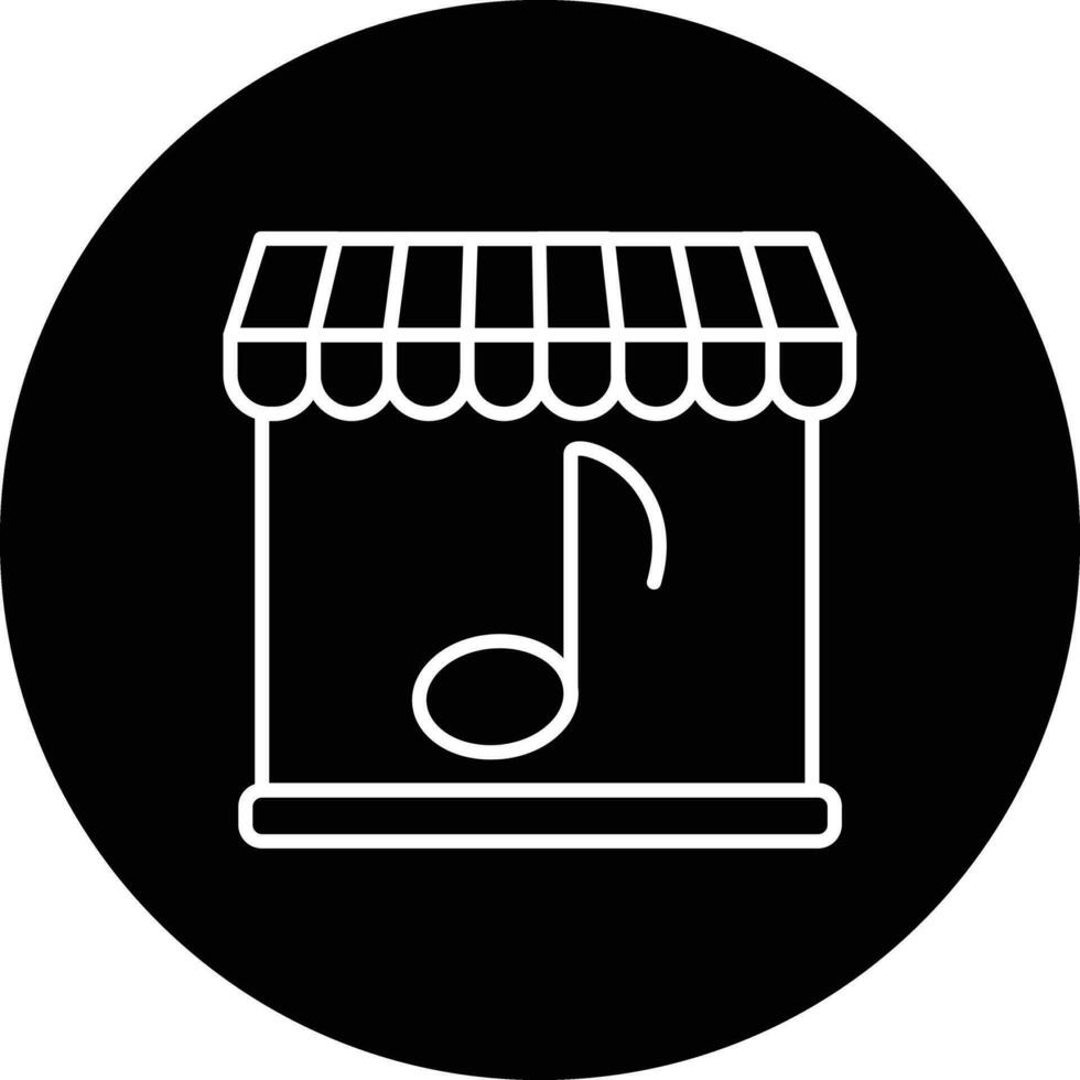 musica negozio vettore icona