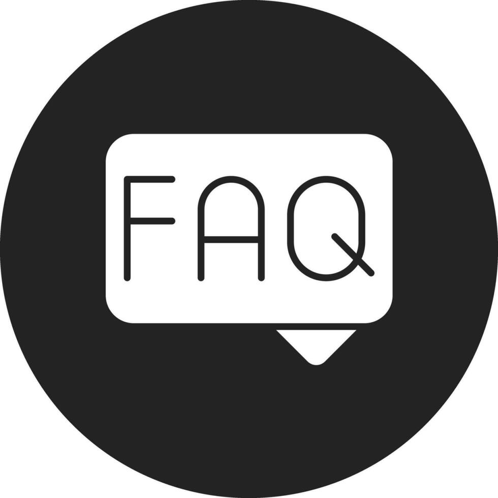 FAQ vettore icona