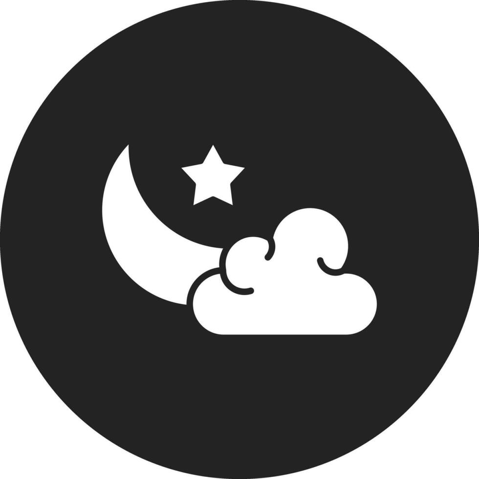 stella e mezzaluna Luna vettore icona
