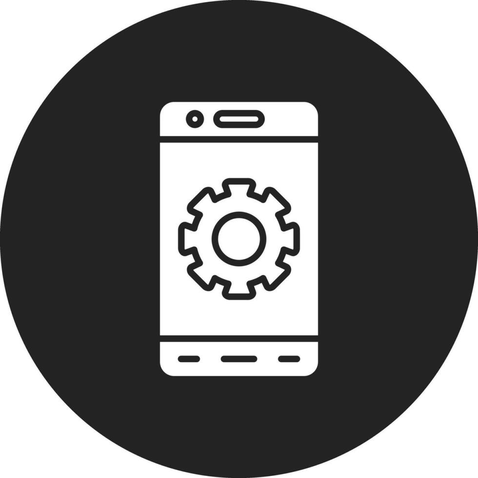 mobile impostazioni vettore icona