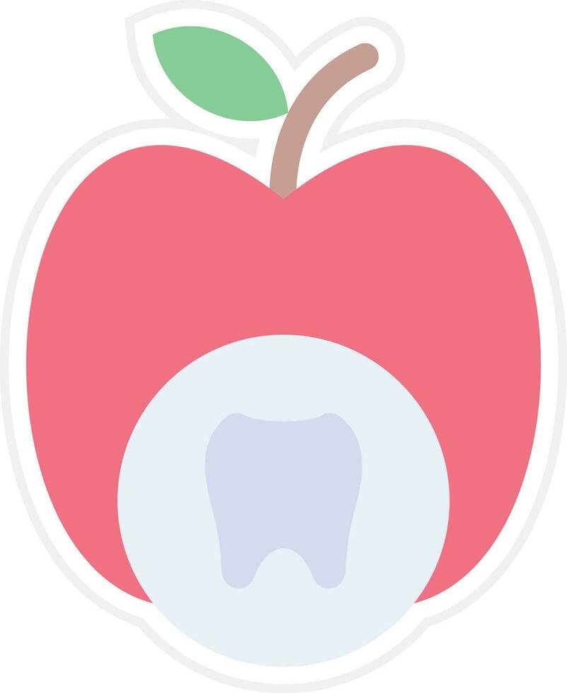 dente nutrizione vettore icona