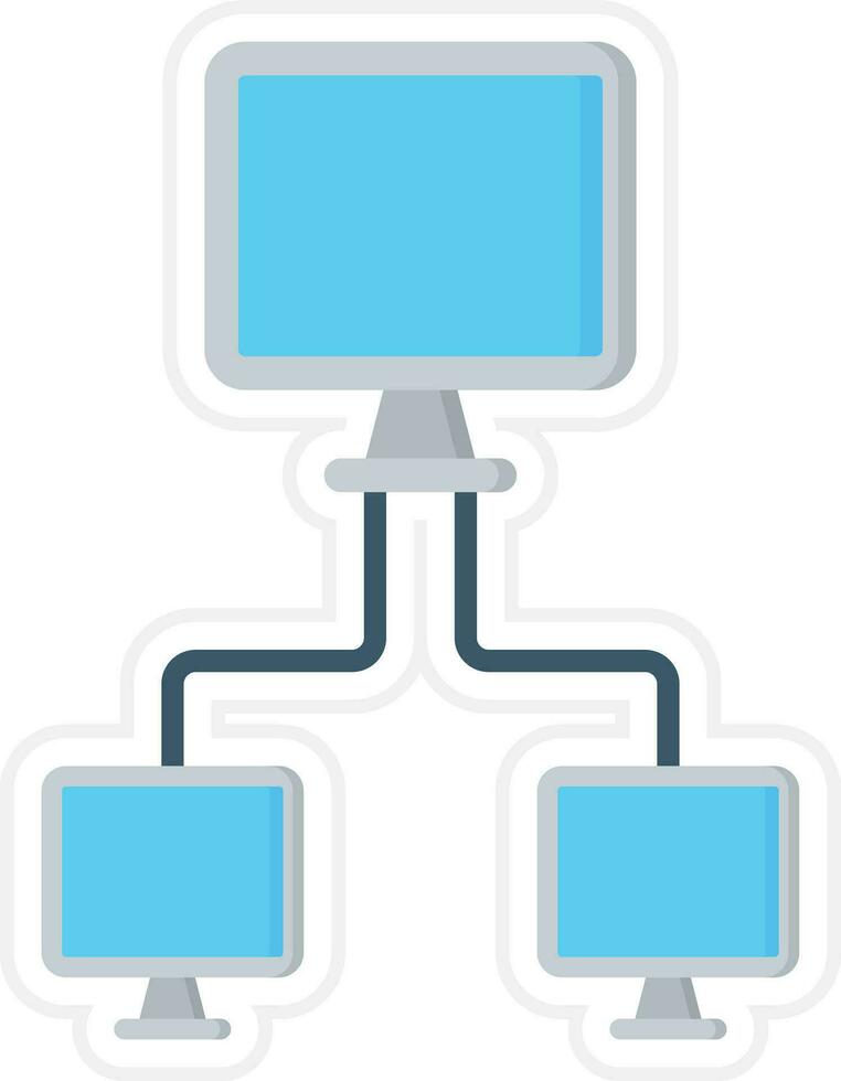 computer networking vettore icona