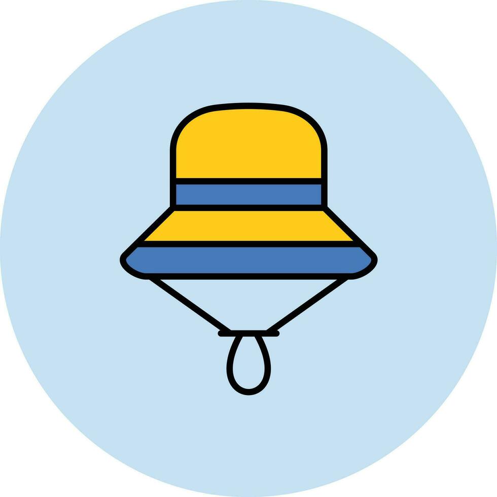 pesca cappello vettore icona