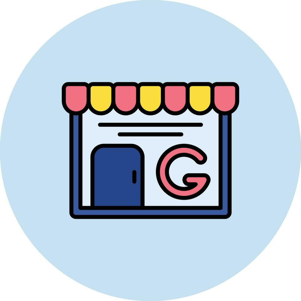 Google mio attività commerciale vettore icona
