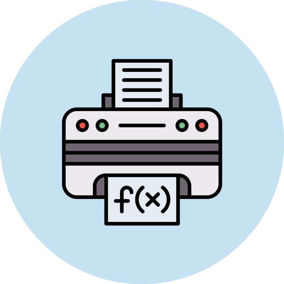 Stampa matematica foglio vettore icona