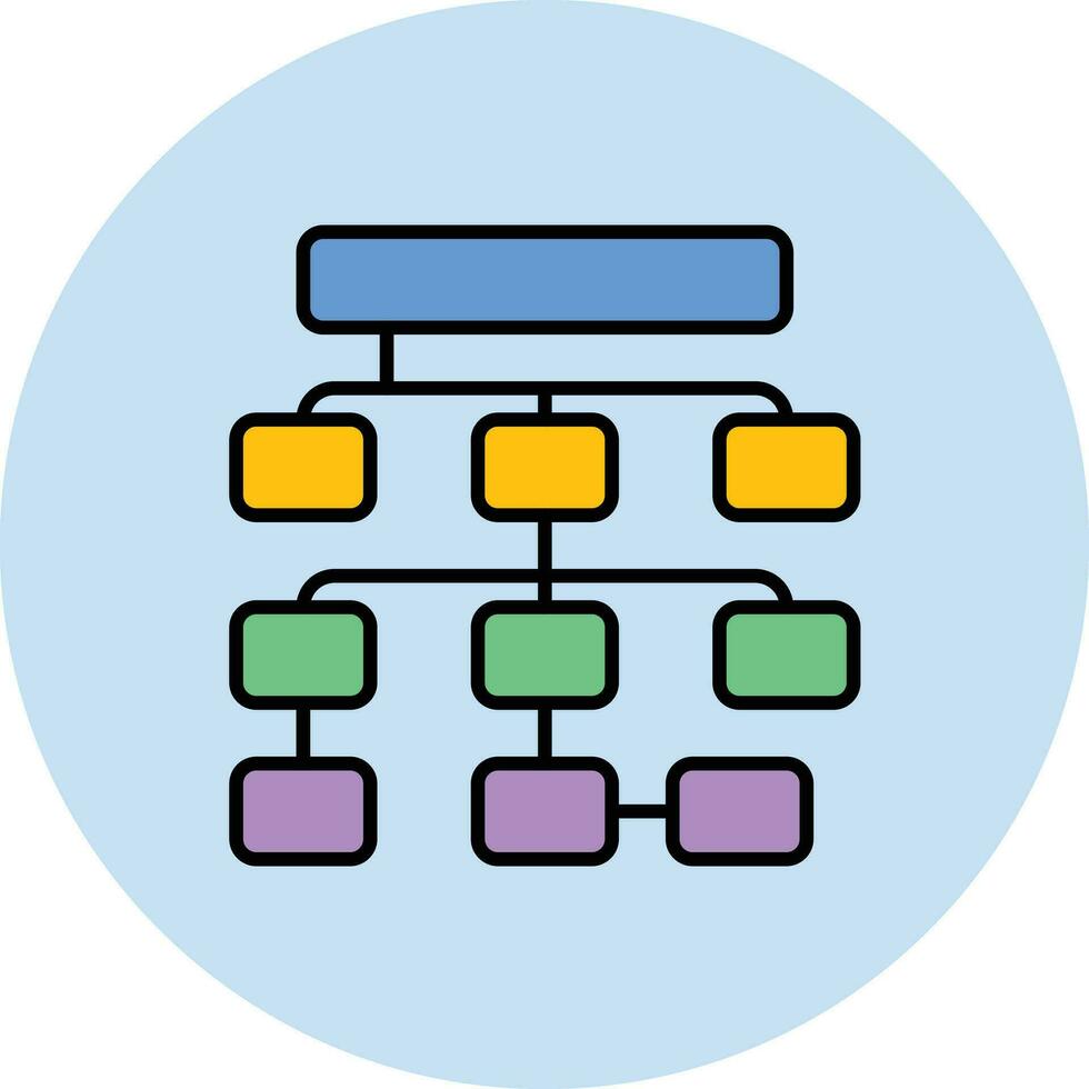strutturato dati vettore icona