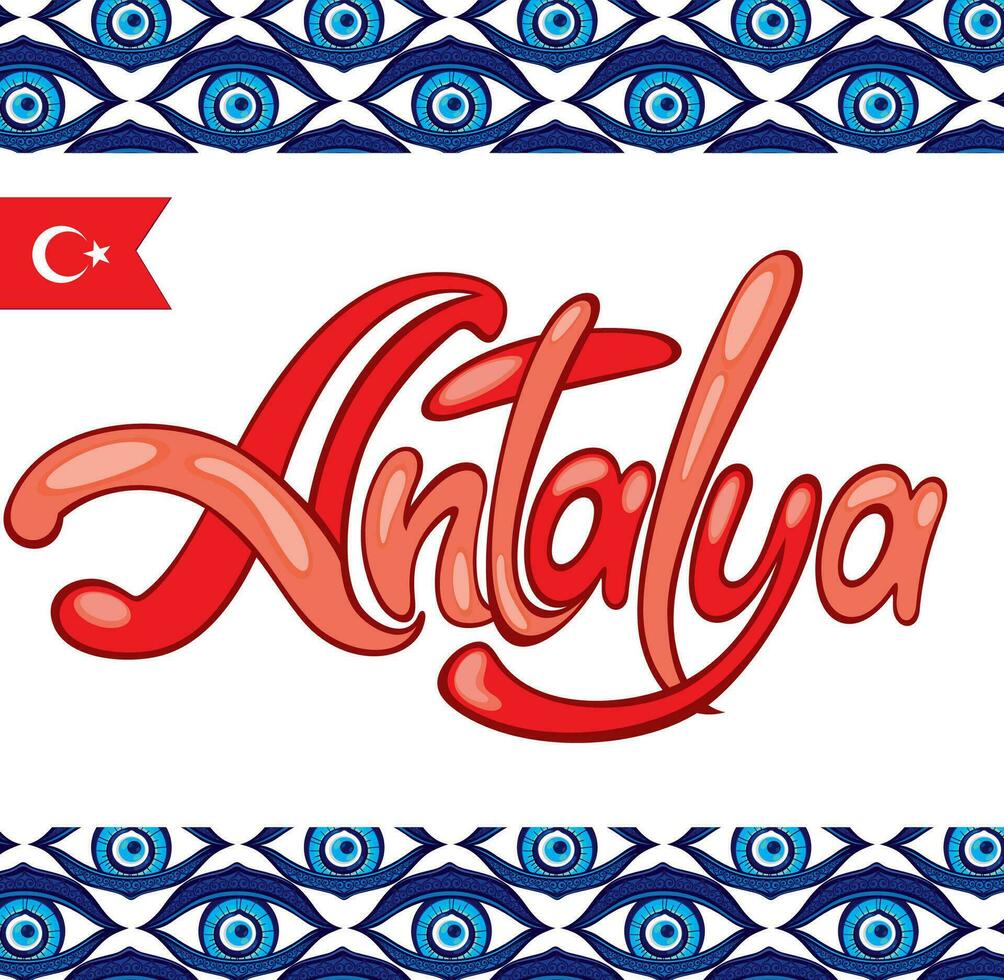 logo design con turkiye testo vettore