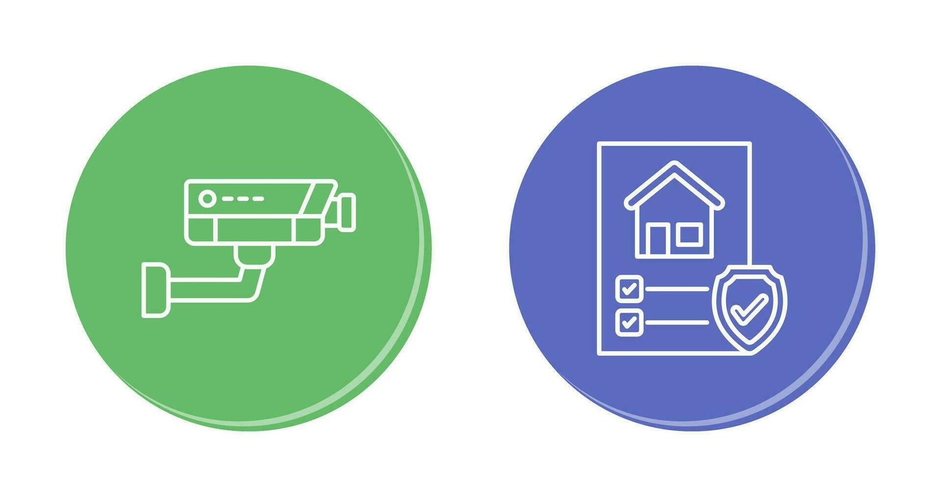 cctv e protezione icona vettore