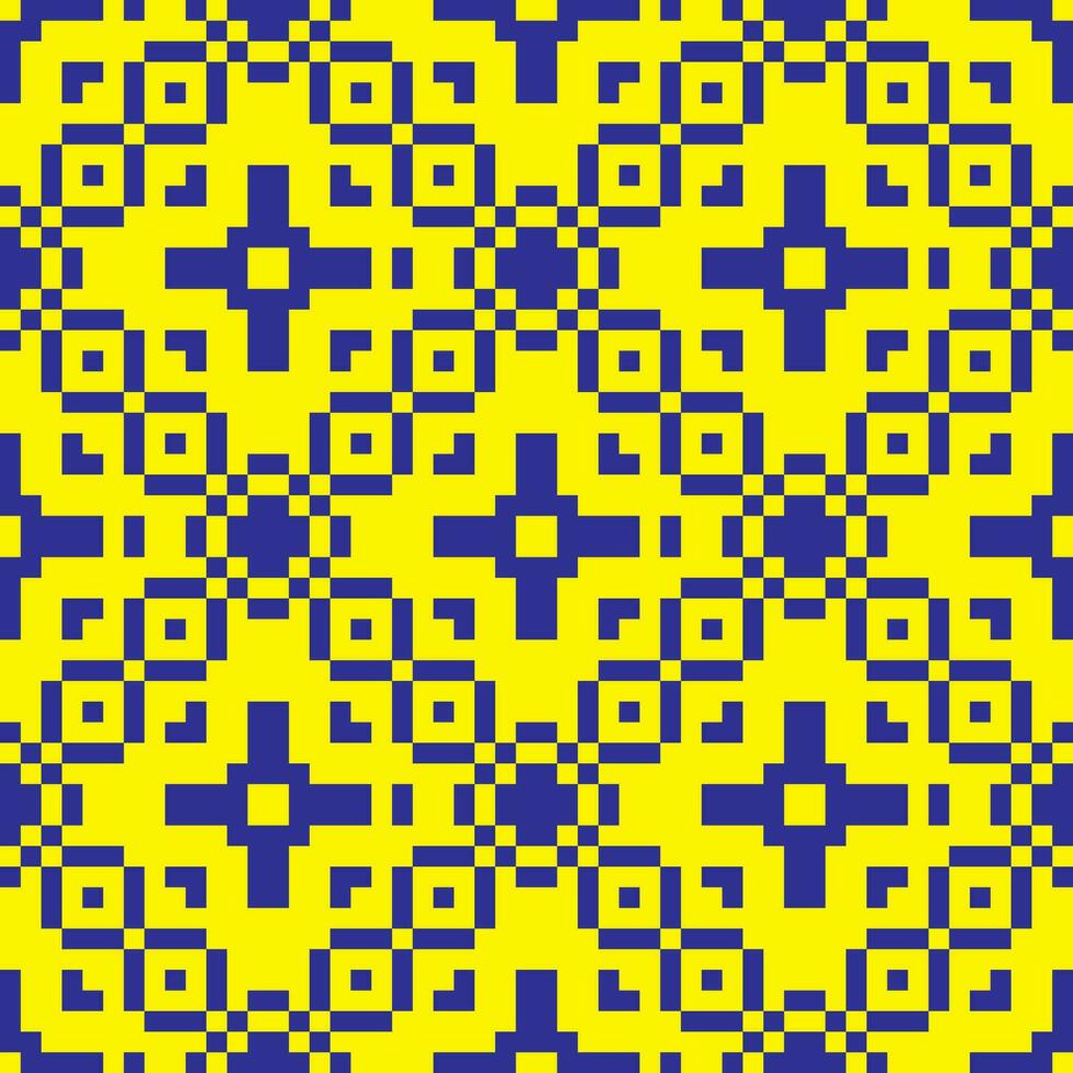 un' giallo e blu geometrico modello vettore