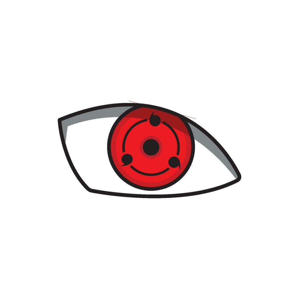 sharingan occhio icona vettore