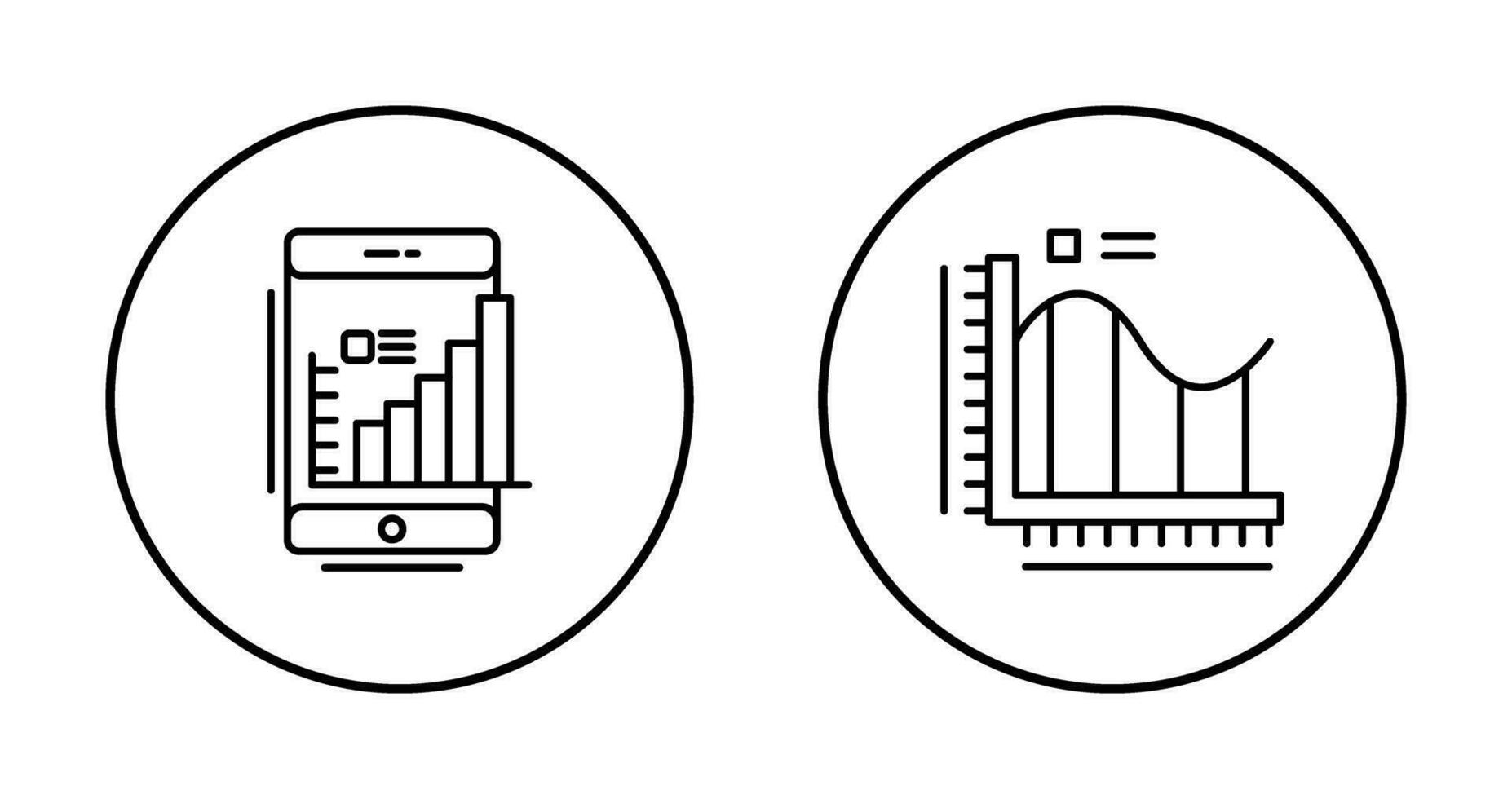 mobile e bar grafico icona vettore