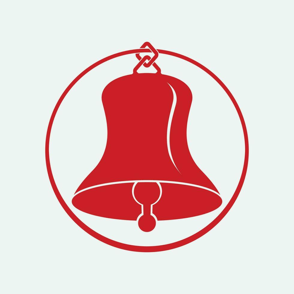 vettore logo design campana