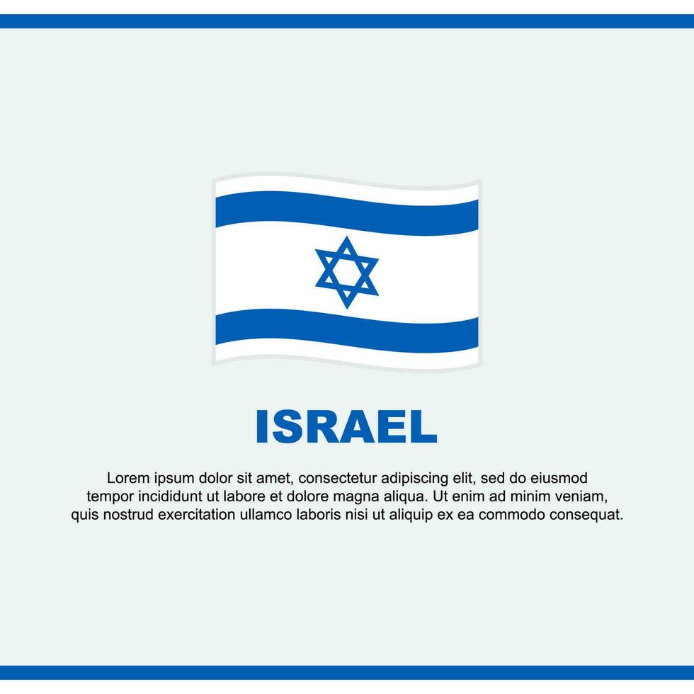 Israele bandiera sfondo design modello. Israele indipendenza giorno bandiera sociale media inviare. Israele design vettore