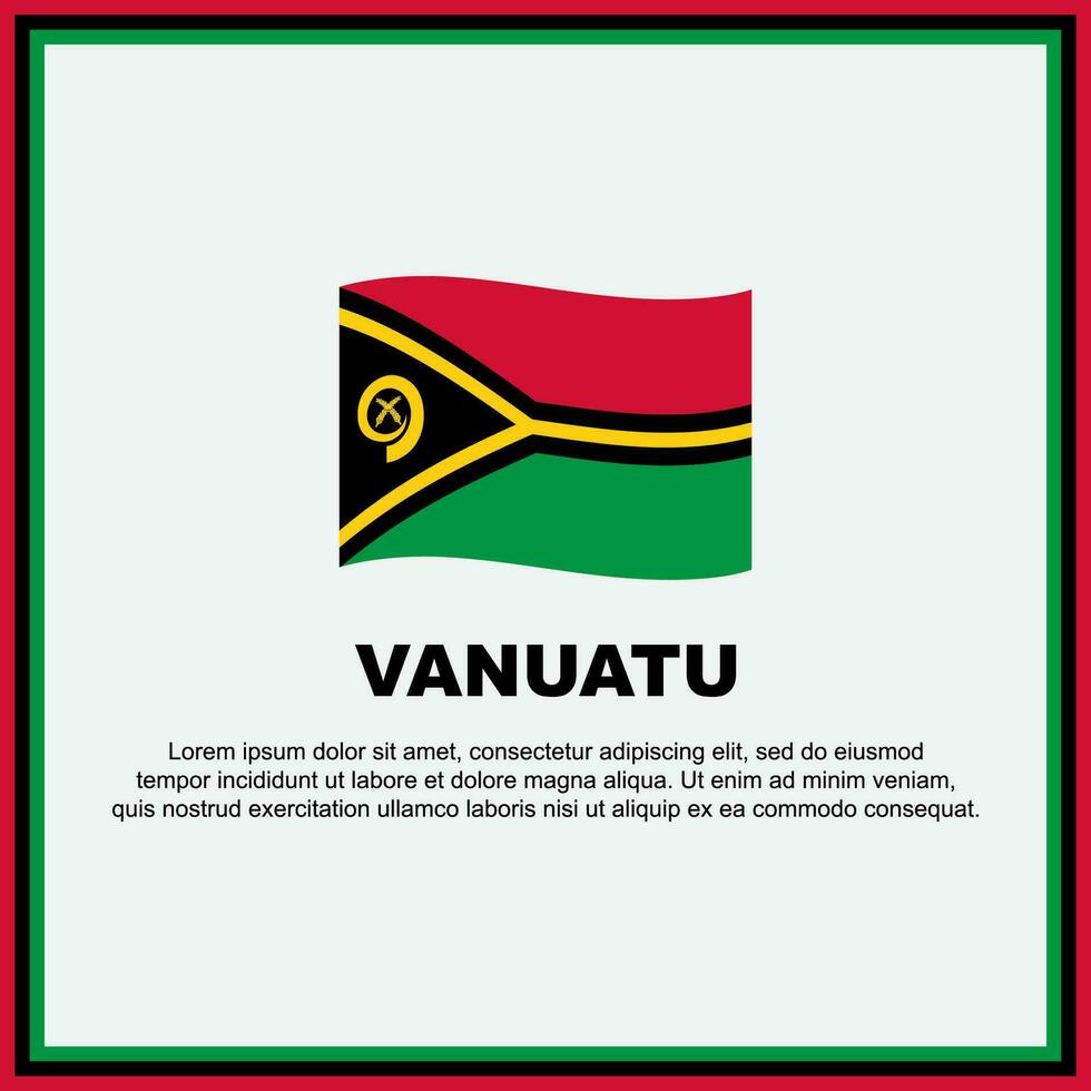 vanuatu bandiera sfondo design modello. vanuatu indipendenza giorno bandiera sociale media inviare. vanuatu bandiera vettore