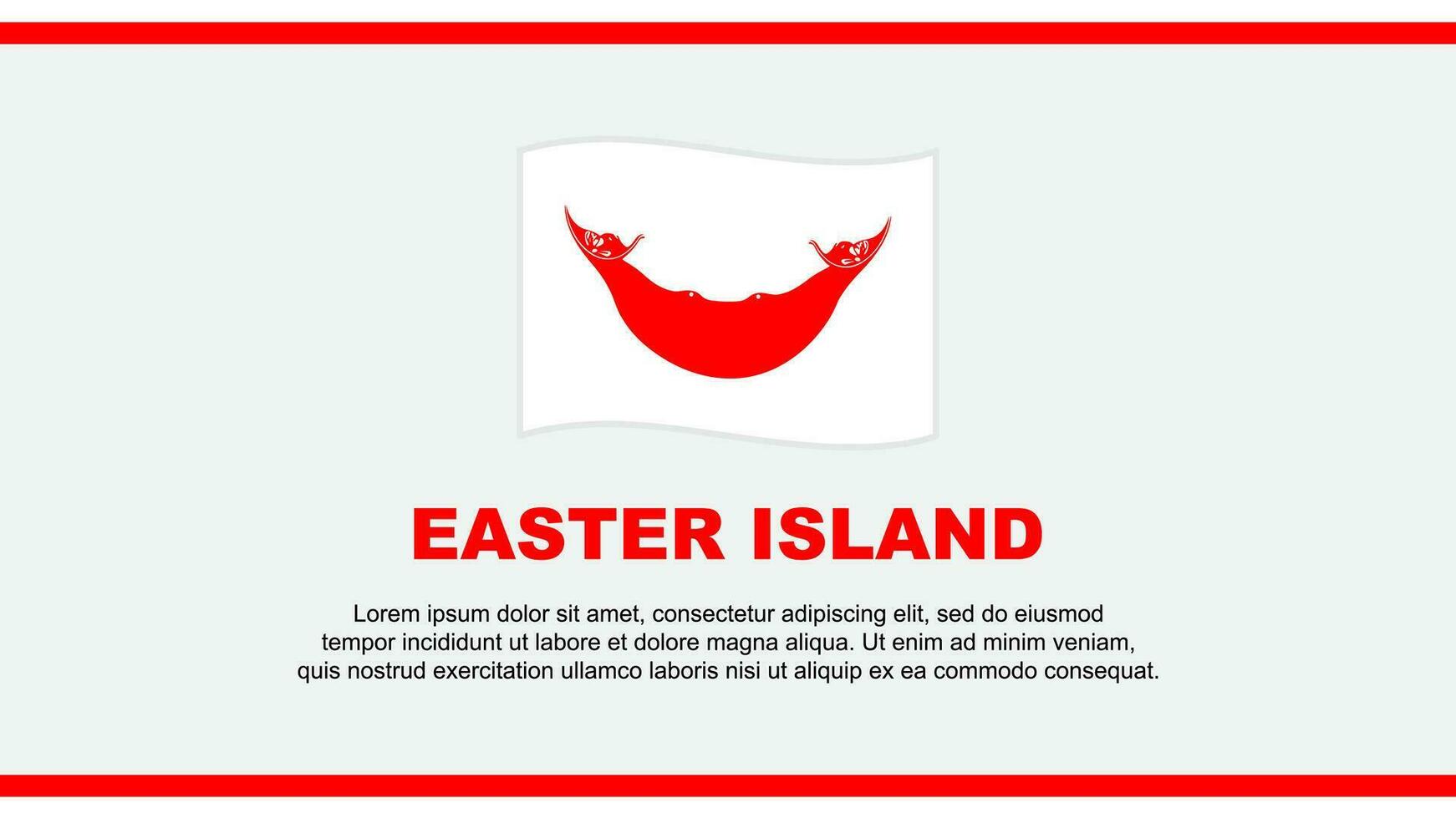 Pasqua isola bandiera astratto sfondo design modello. Pasqua isola indipendenza giorno bandiera sociale media vettore illustrazione. Pasqua isola design