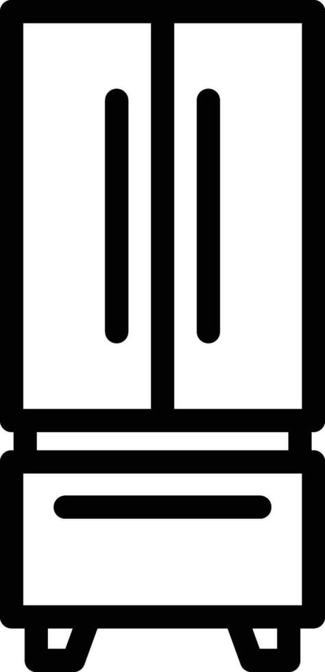 illustrazione del design dell'icona del vettore del frigorifero