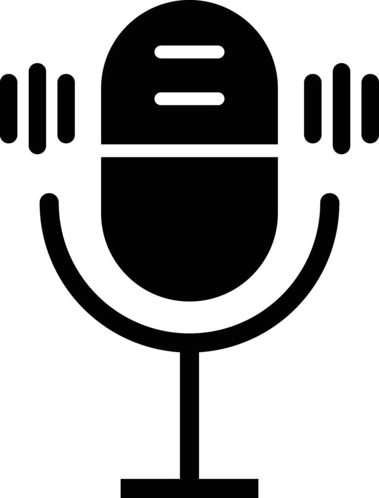 microfono abilitare vettore icona design illustrazione