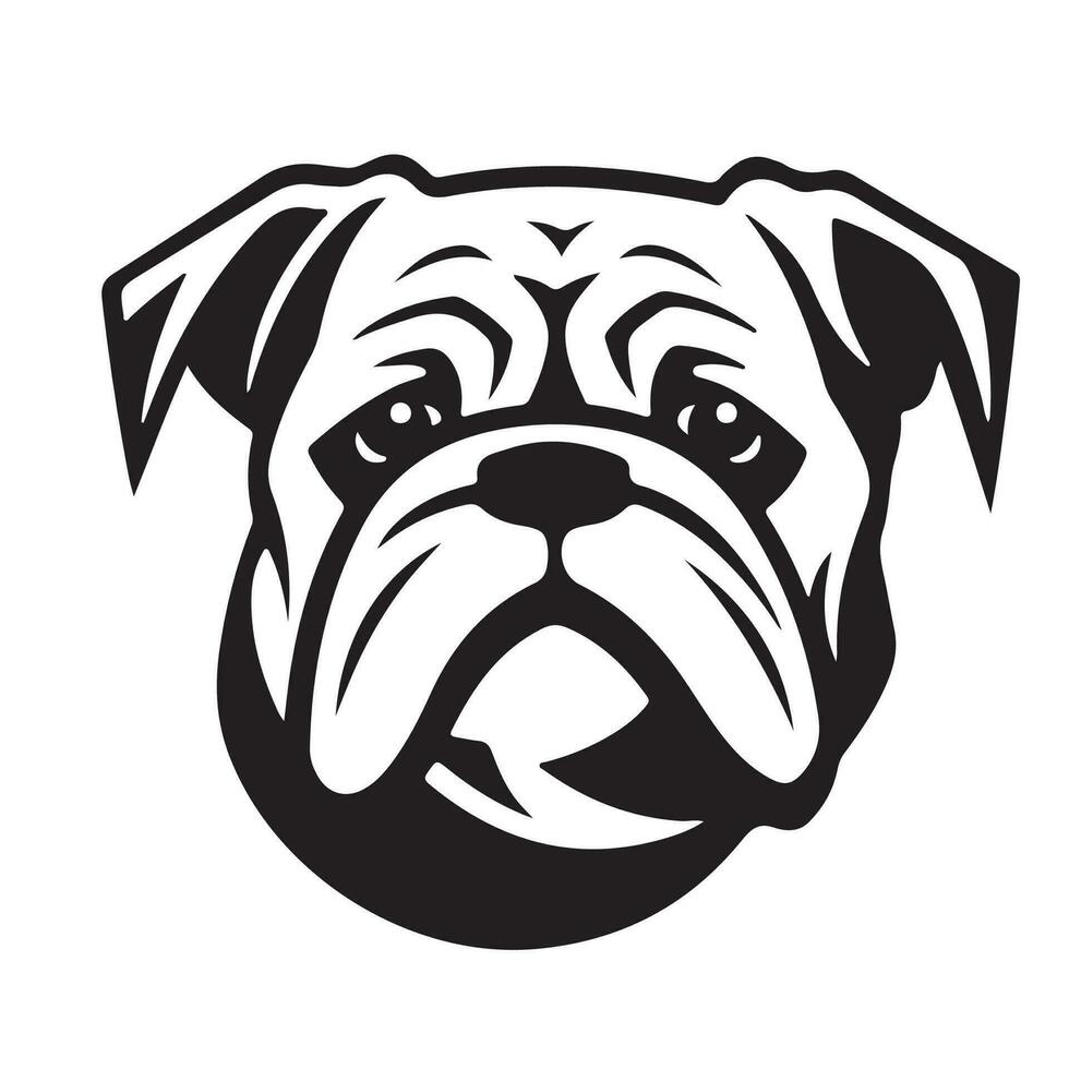 bulldog allevatore logo vettore