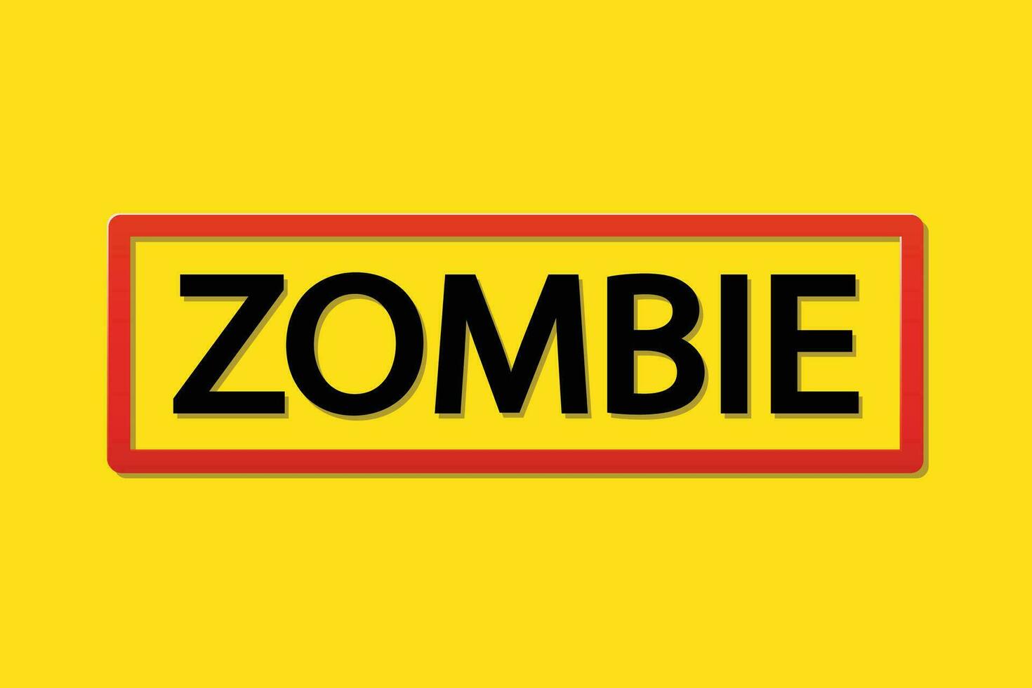 zombie Immagine giallo vettore