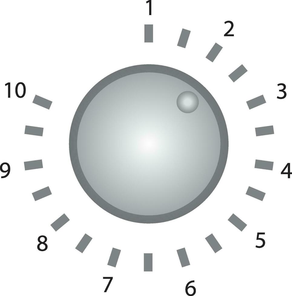 metallo volume pulsante musica pomello- vettore illustrazione