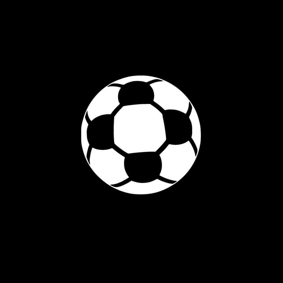 calcio - nero e bianca isolato icona - vettore illustrazione