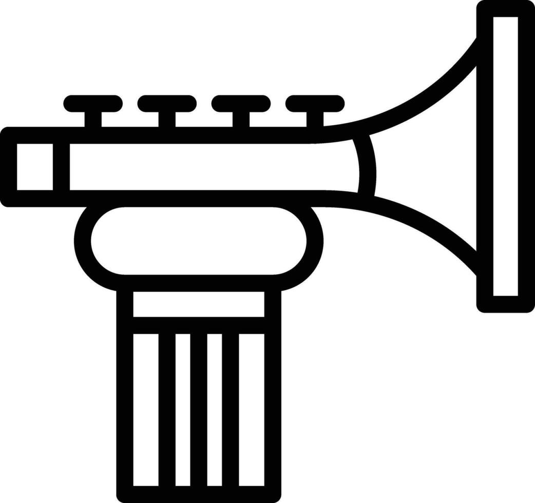 illustrazione del design dell'icona di vettore della tromba