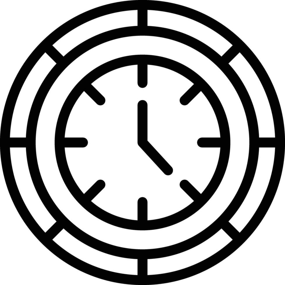 illustrazione del design dell'icona del vettore dell'orologio