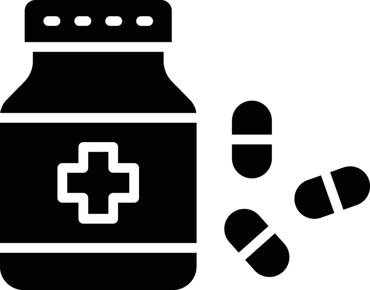 illustrazione del design dell'icona di vettore di pillole