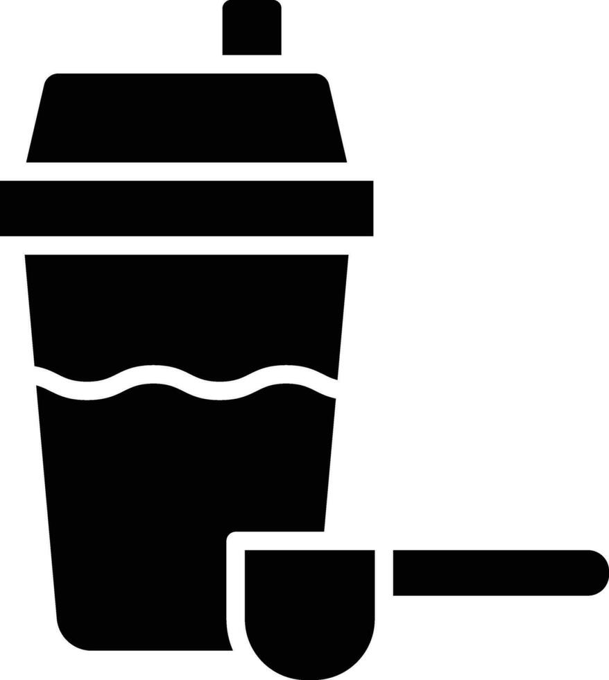proteina shake vettore icona design illustrazione