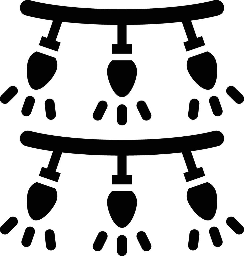 illustrazione del disegno dell'icona di vettore della ghirlanda