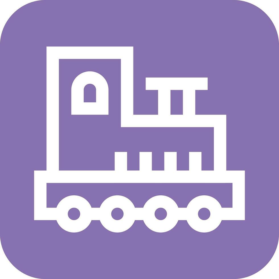 illustrazione del design dell'icona del vettore del treno