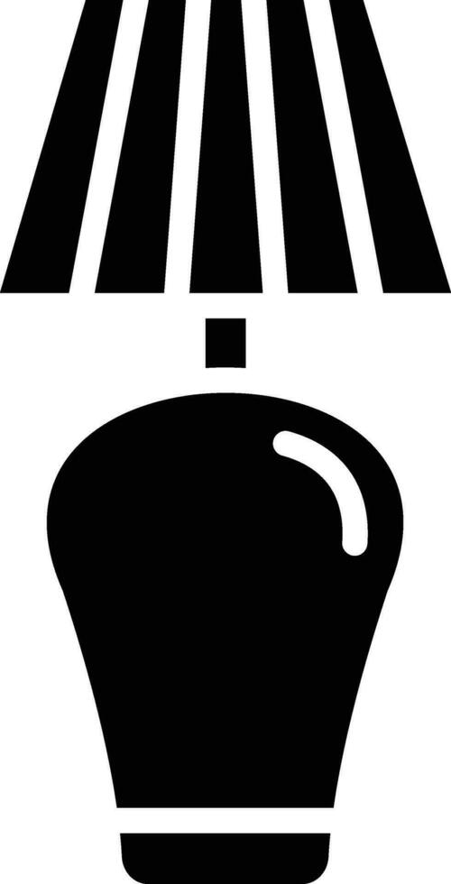illustrazione del design dell'icona di vettore della lampada da tavolo