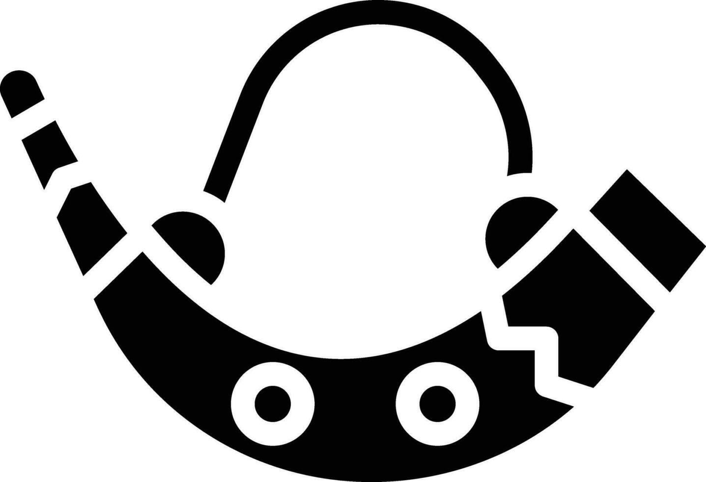illustrazione del design dell'icona di vettore del clacson