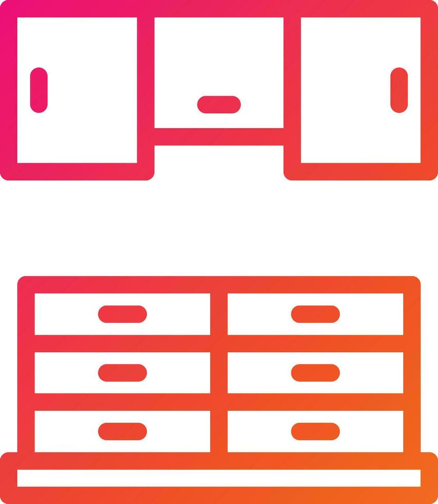 illustrazione del design dell'icona di vettore dell'armadio