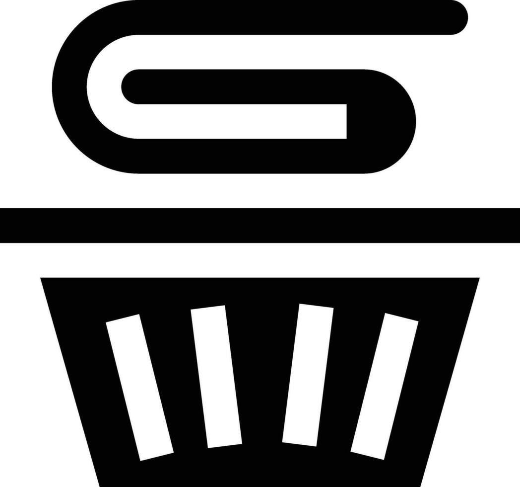 illustrazione del design dell'icona del vettore della benna