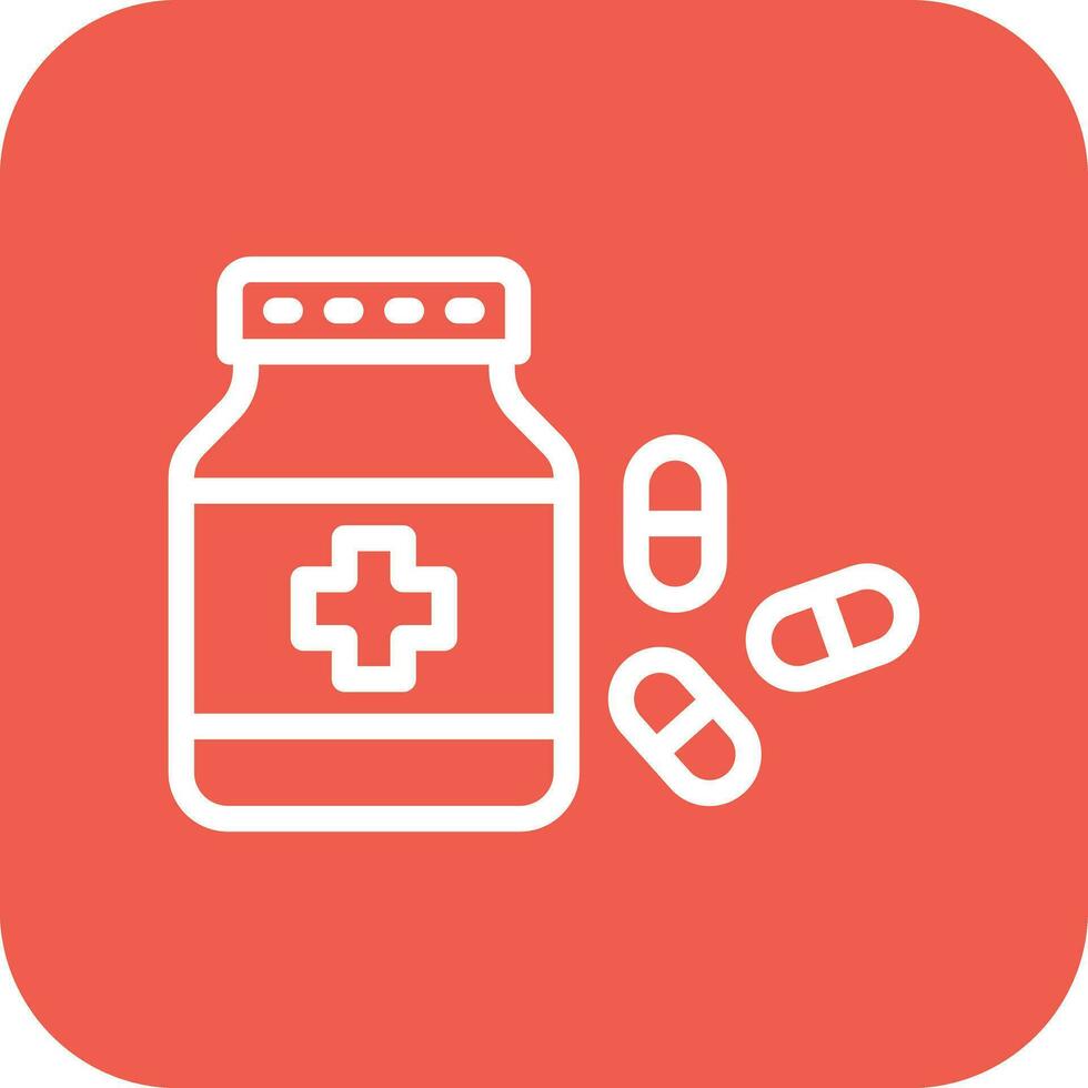 illustrazione del design dell'icona di vettore di pillole