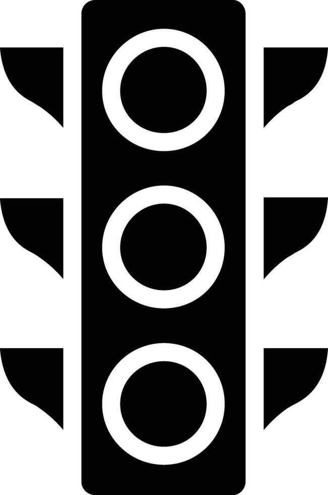 illustrazione del disegno dell'icona di vettore del semaforo