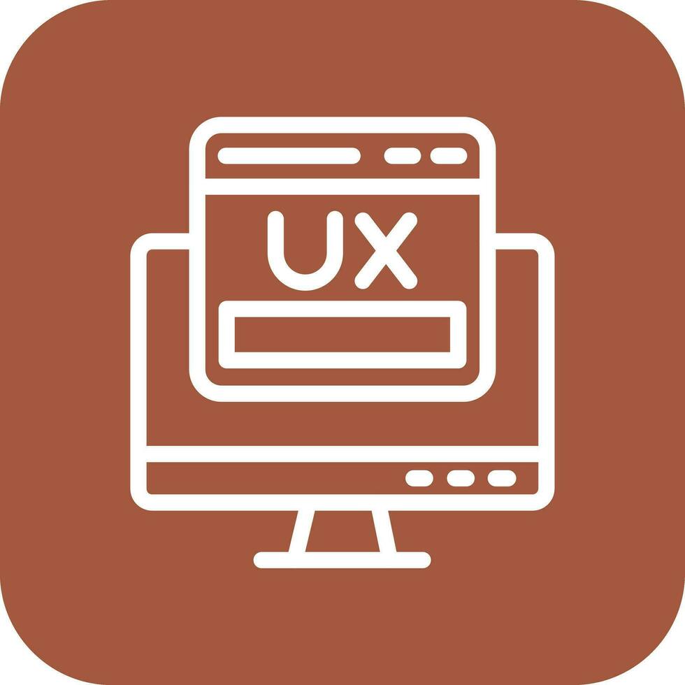 UX vettore icona design illustrazione