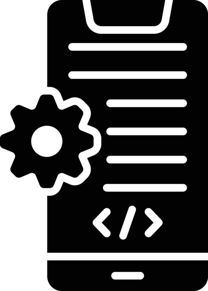 illustrazione del design dell'icona del vettore di sviluppo dell'app