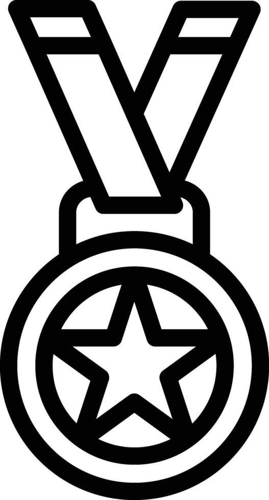 illustrazione del design dell'icona di vettore della medaglia