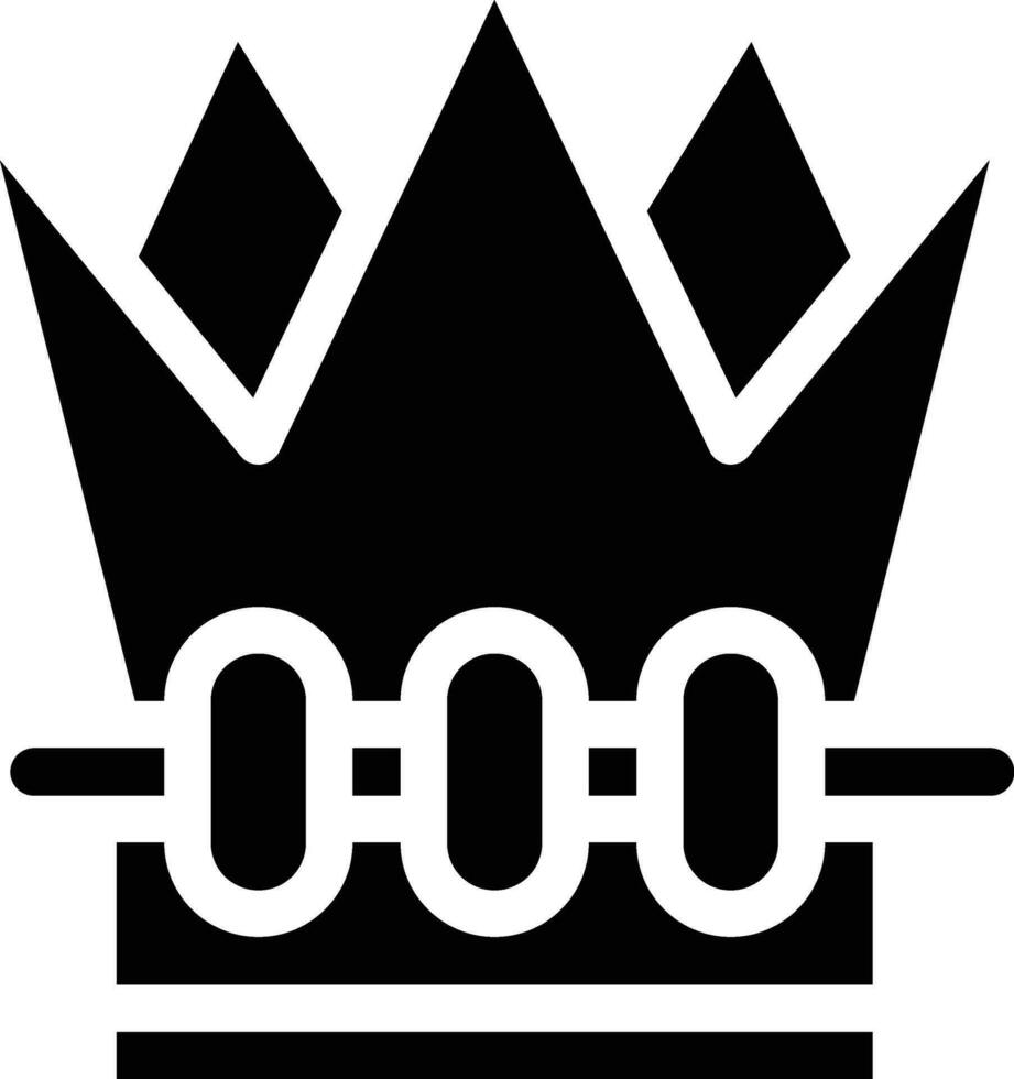 illustrazione del design dell'icona del vettore della corona