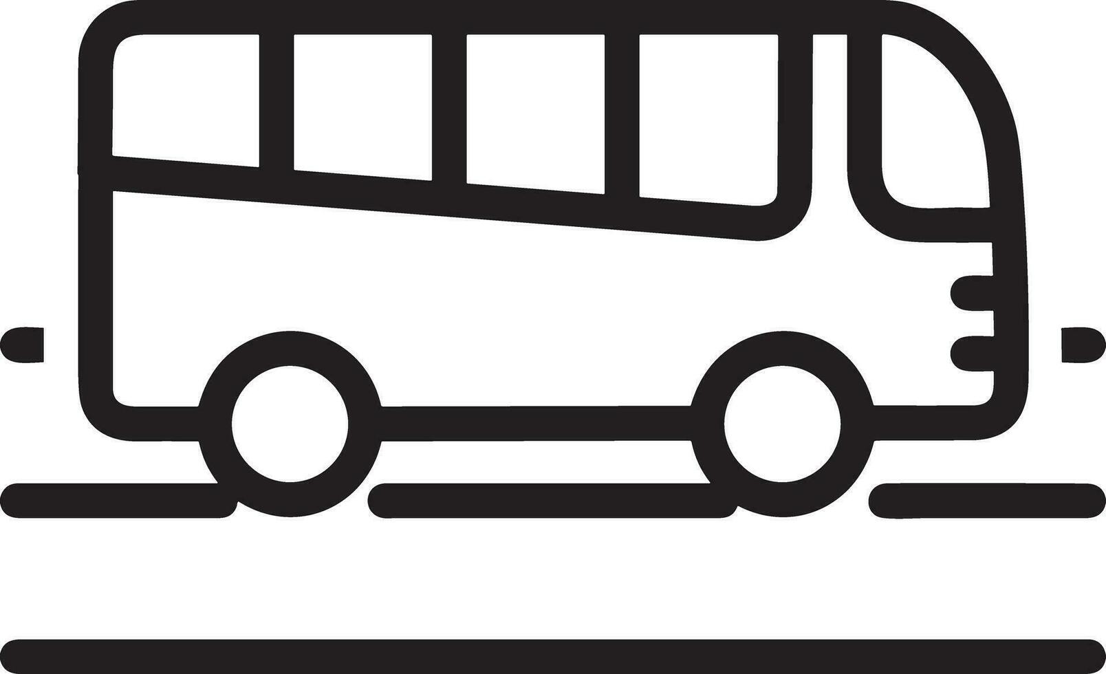 autobus mezzi di trasporto simbolo icona vettore Immagine. illustrazione di il silhouette autobus trasporto pubblico viaggio design Immagine