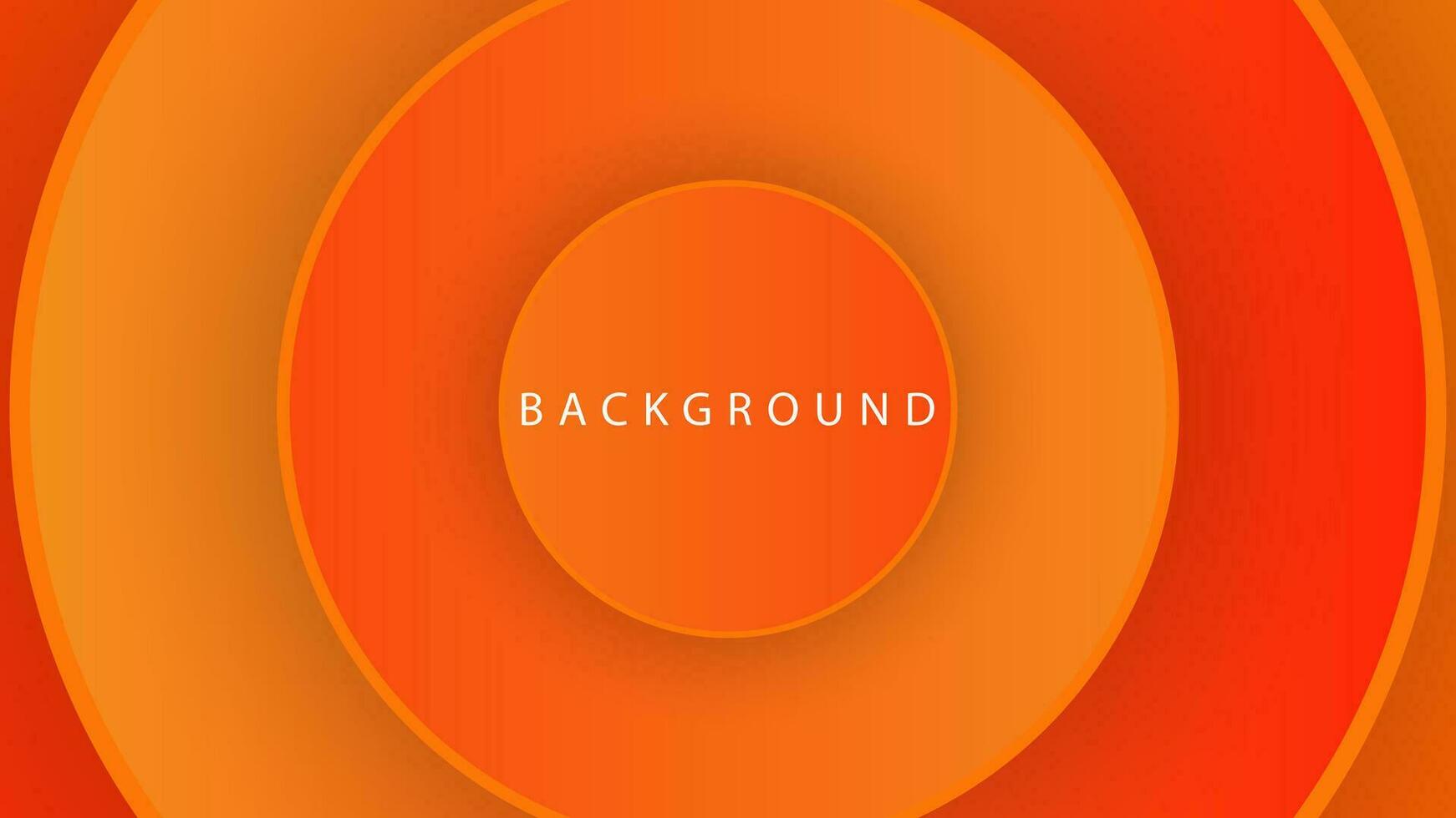 arancia pendenza astratto sfondo design nel cerchio modello per striscione, manifesto, volantino, atterraggio pagina, opuscolo vettore