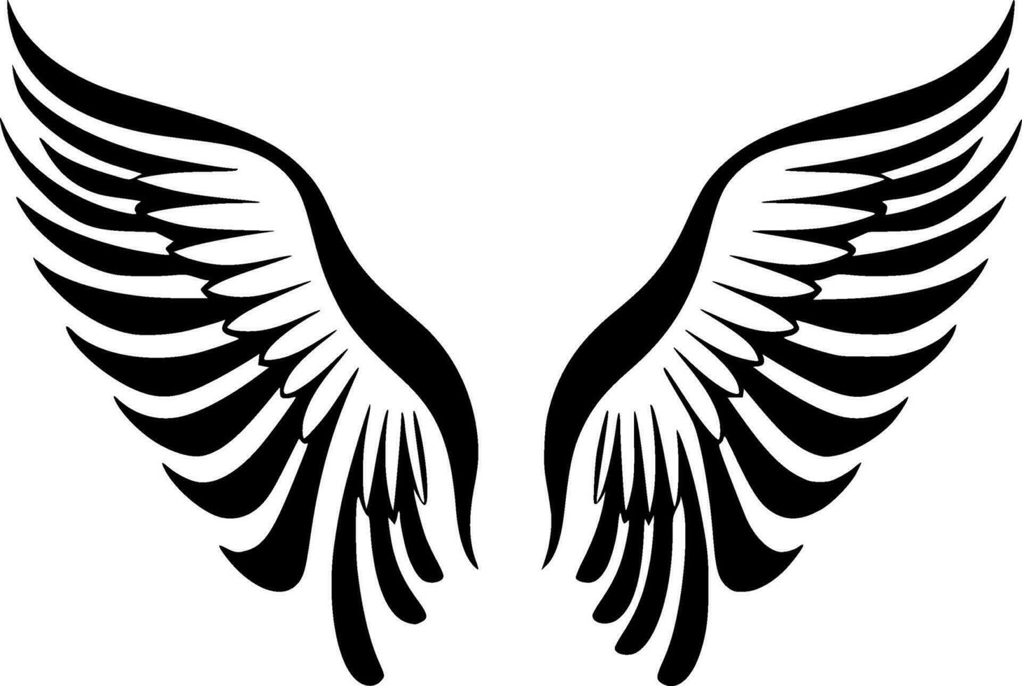 angelo Ali, minimalista e semplice silhouette - vettore illustrazione
