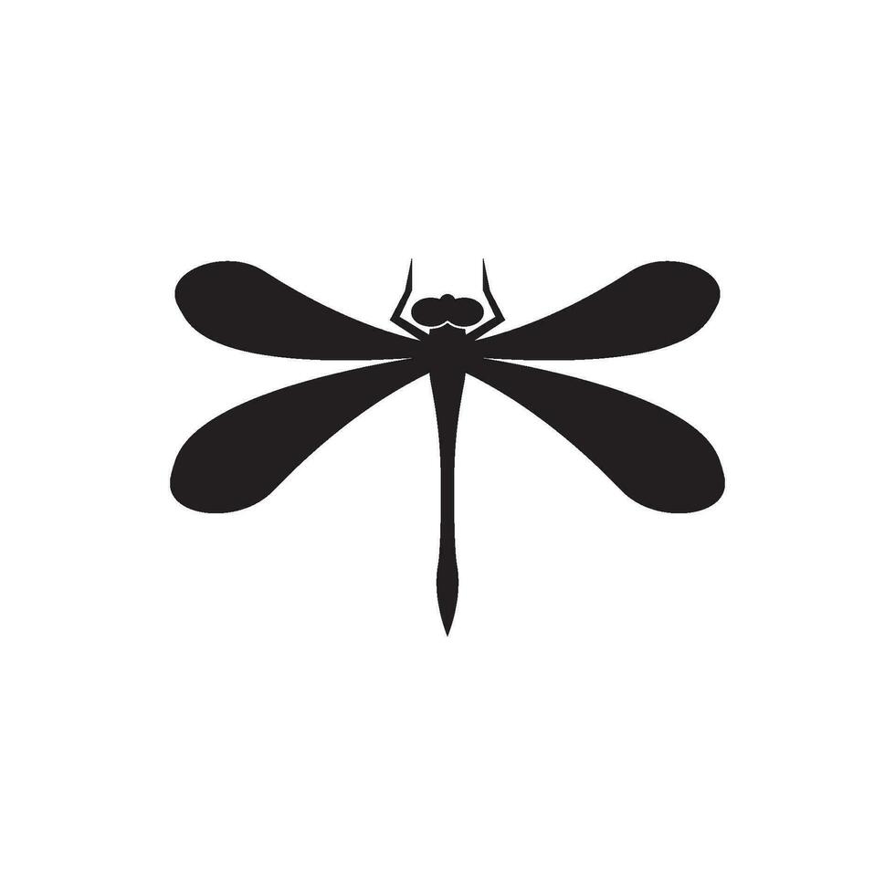 libellula logo icona simbolo vettore design modello illustrazione.