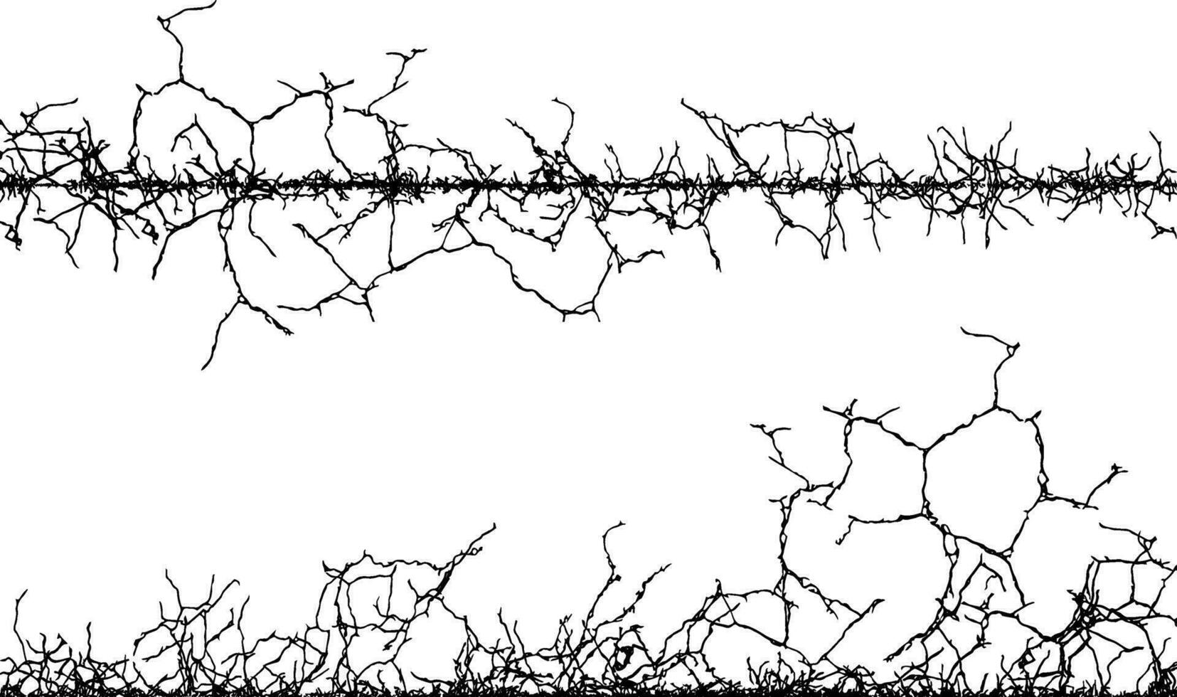 un' nero e bianca foto di un' Cracked parete, grunge struttura, grungy effetto sporco, copertura angoscia, grunge struttura, terremoto, vettore