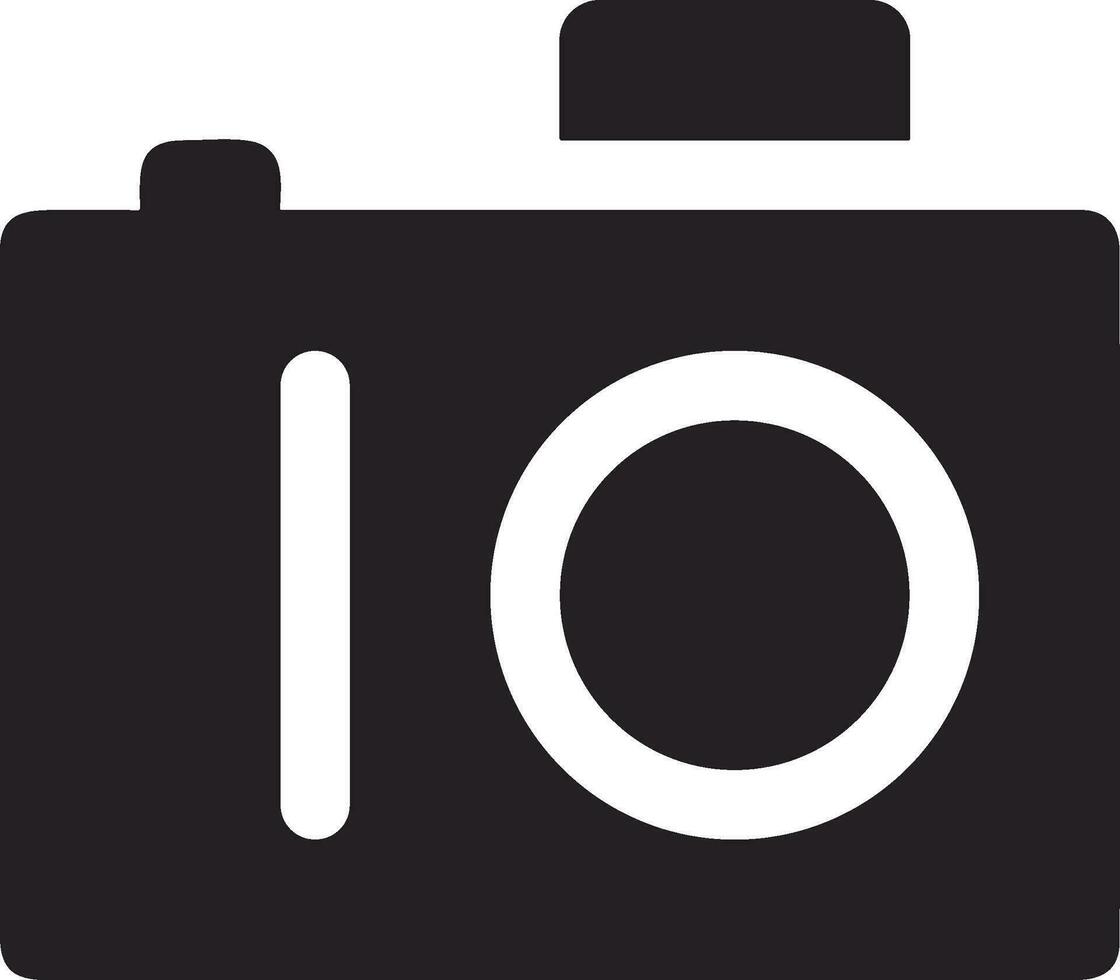 telecamera fotografia icona simbolo vettore Immagine. illustrazione di multimedia fotografico lente grafico design Immagine