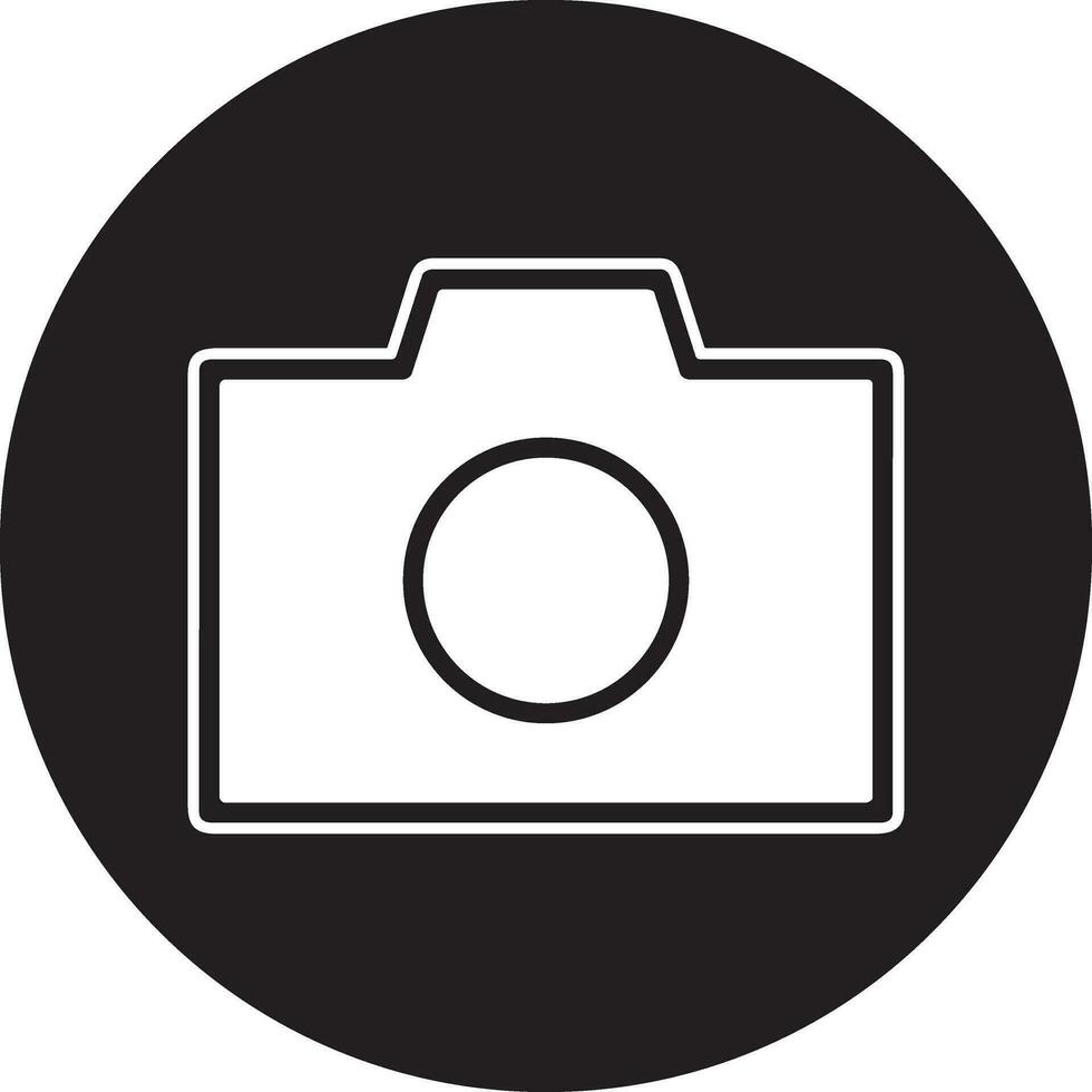 telecamera fotografia icona simbolo vettore Immagine. illustrazione di multimedia fotografico lente grafico design Immagine