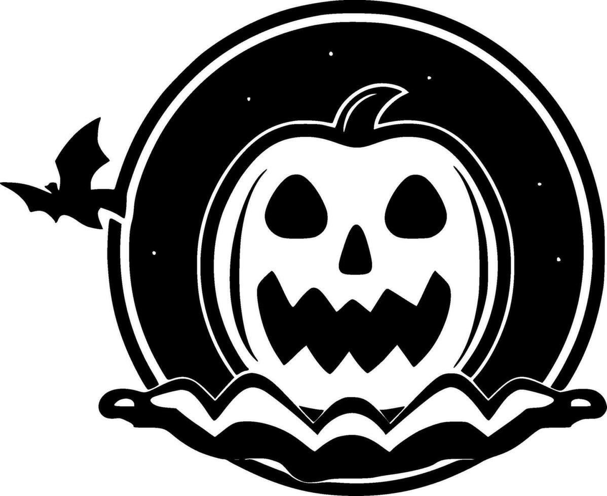 Halloween - minimalista e piatto logo - vettore illustrazione