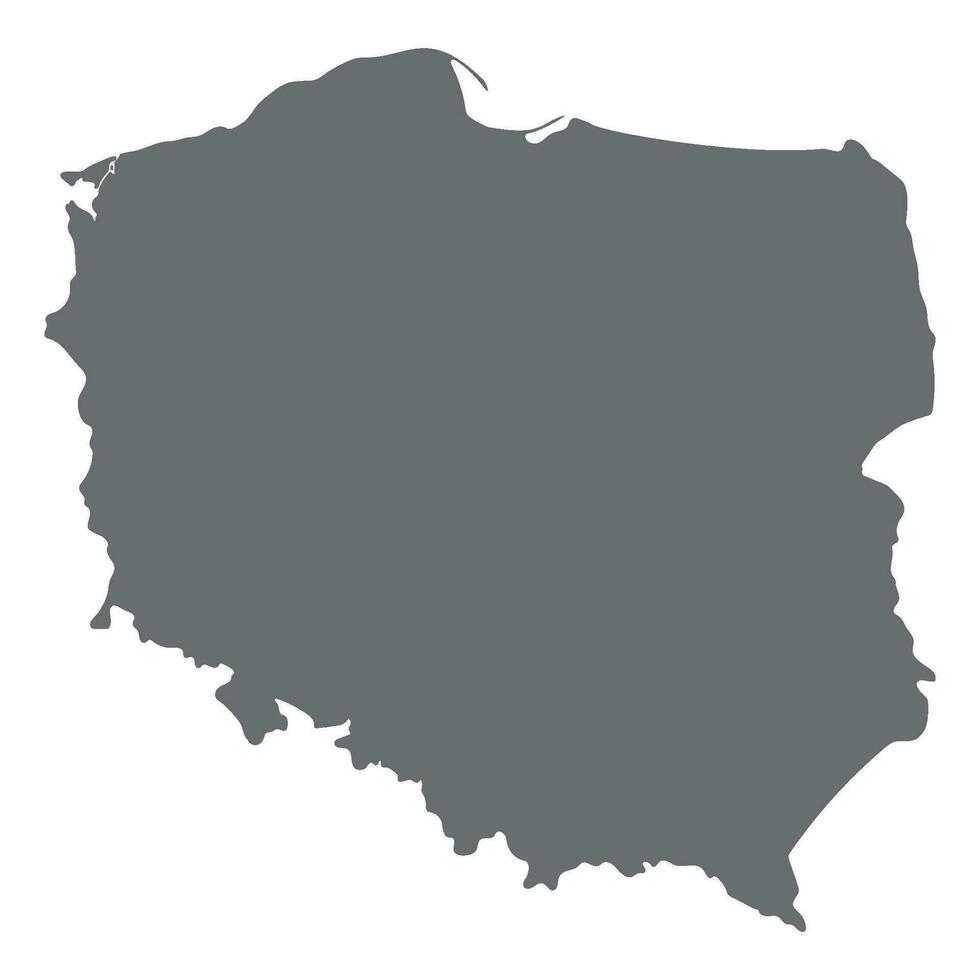 Polonia carta geografica. carta geografica di Polonia nel alto dettagli vettore